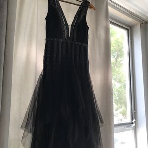 BCBG black gown